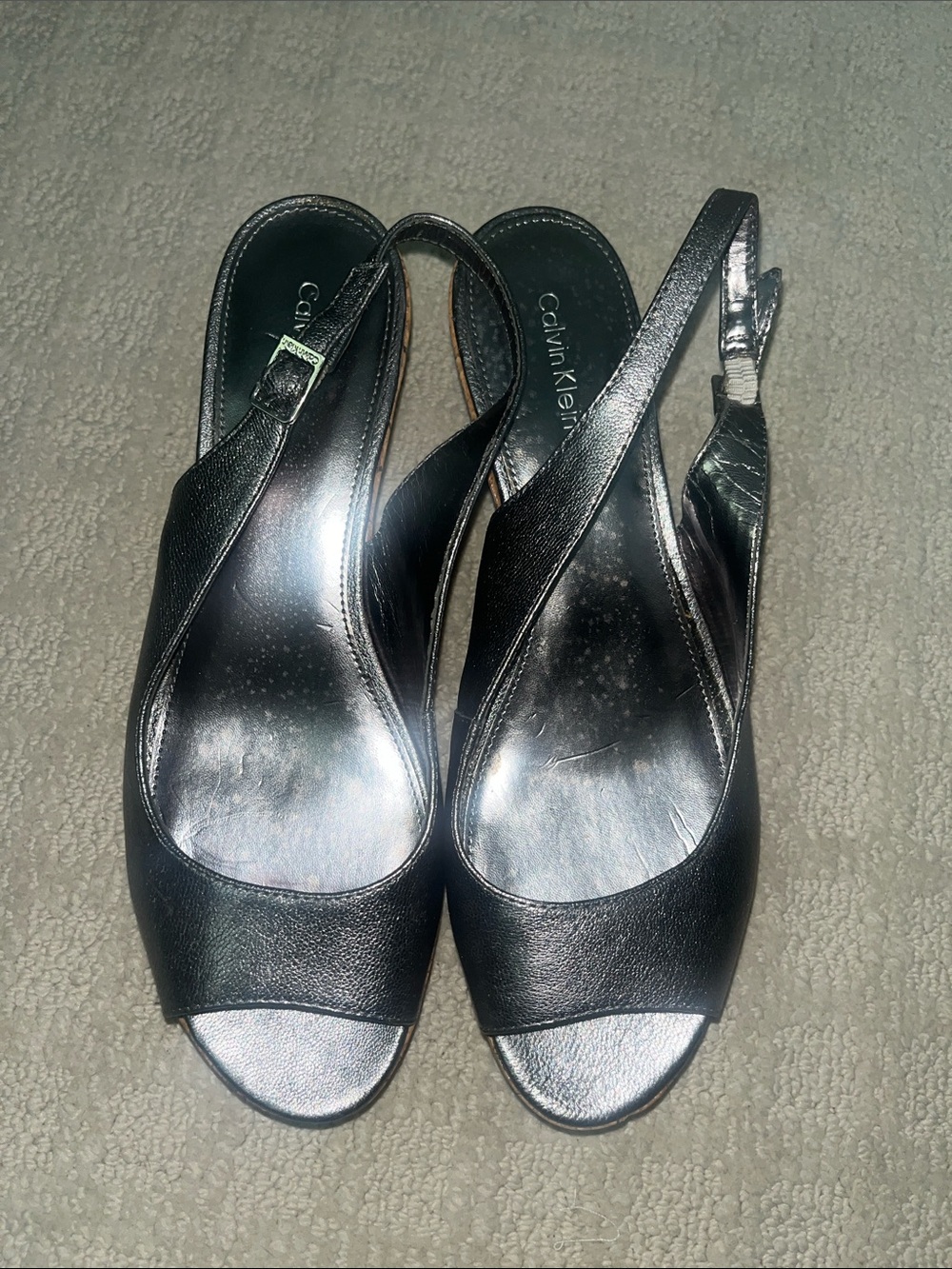 Calvin Klein sling back heels